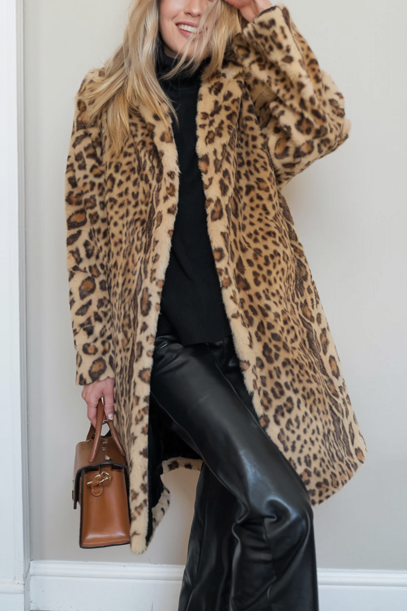 Harmonie - Manteau Léopard Imprimé