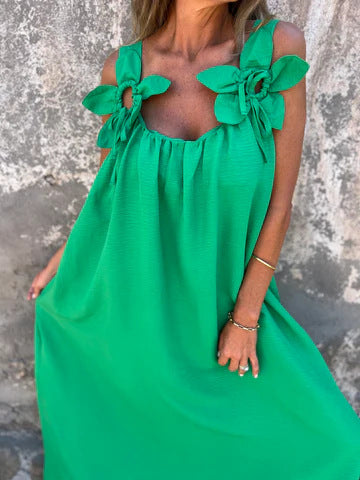 Andromède - Élégante Robe d'Été à Motif Floral