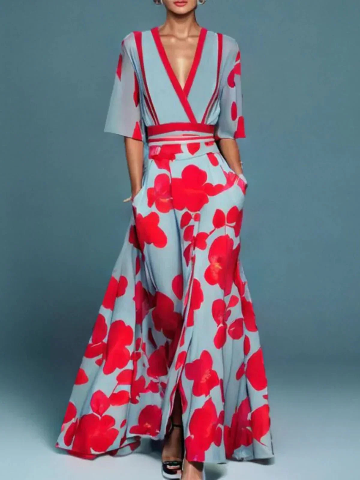 Ismérie – Élégante robe à manches
