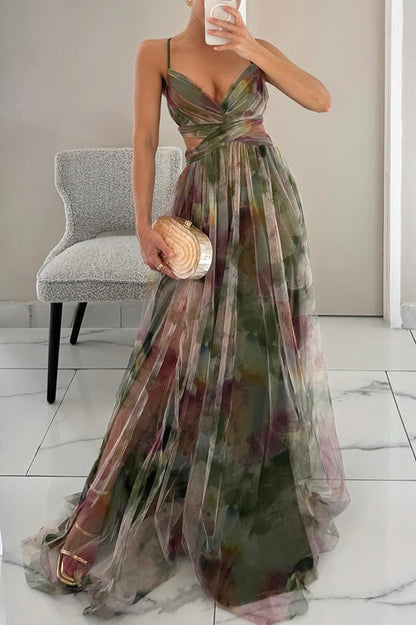 Eulalie – Élégante robe longue avec lacets