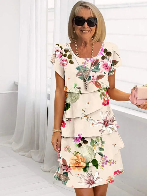 Athenais - Robe légère à motif floral
