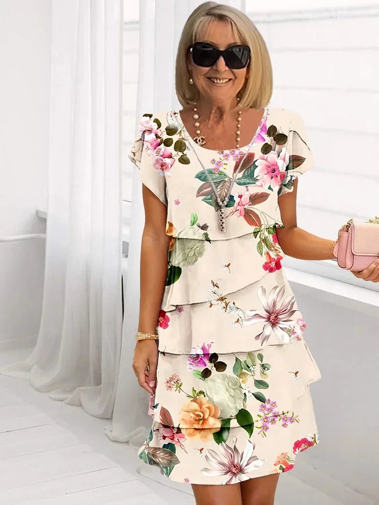 Athenais - Robe légère à motif floral
