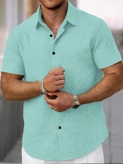 Vitoria™ | Chemise légère à manches courtes en lin mélangé