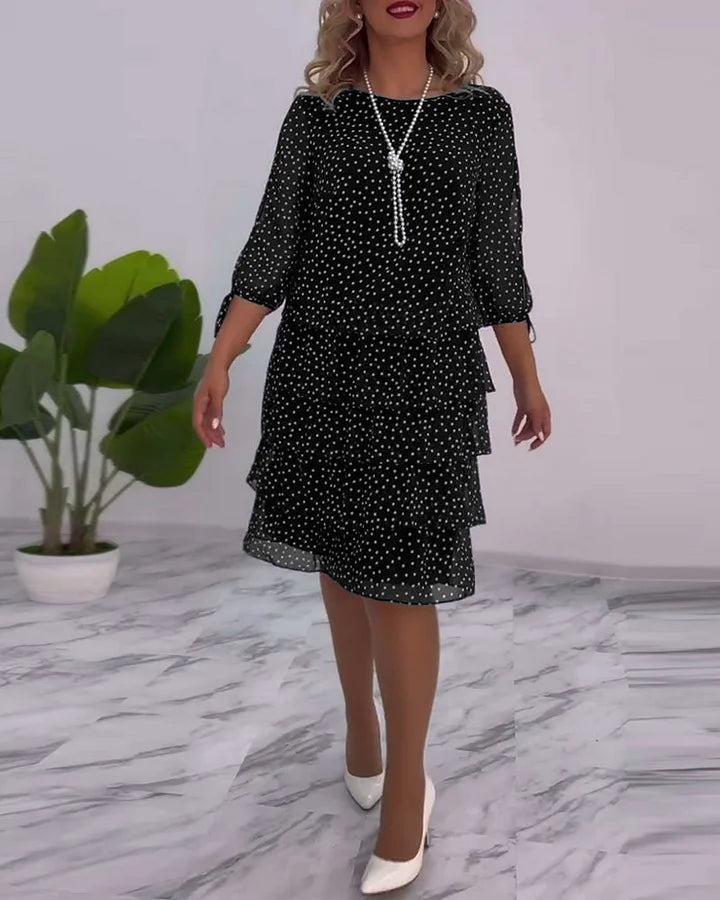 Camilia - Élégante robe à pois