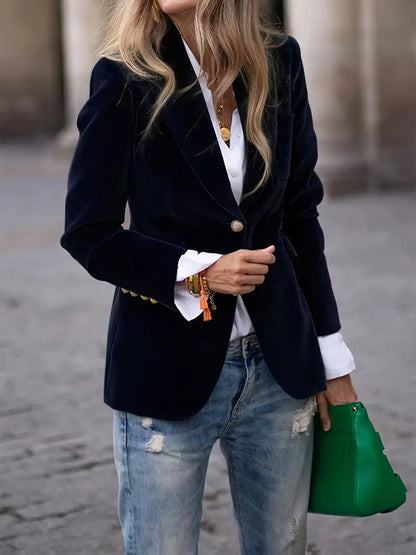 Nessa - Blazer Chic en Velours