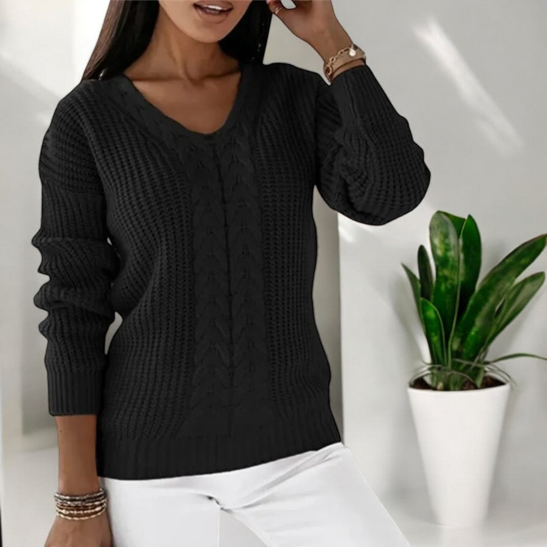 Lila - Pull en tricot au style classique et élégant