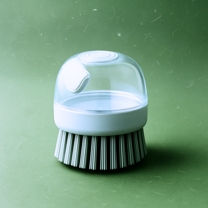 Brosse de bain pour chien/chat avec distributeur de savon