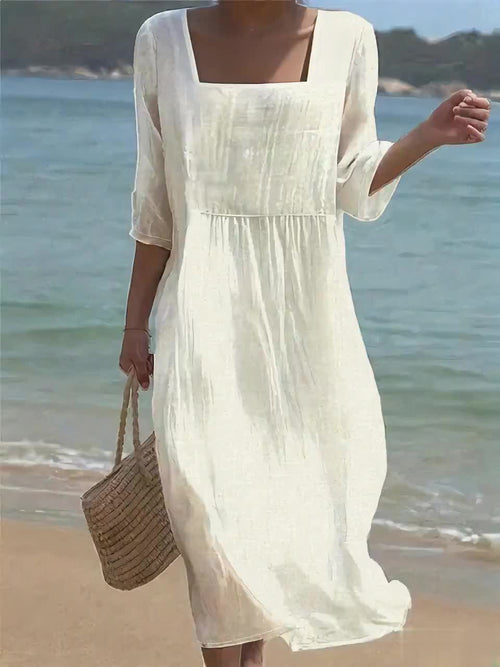 Lunelle – Robe décontractée en lin