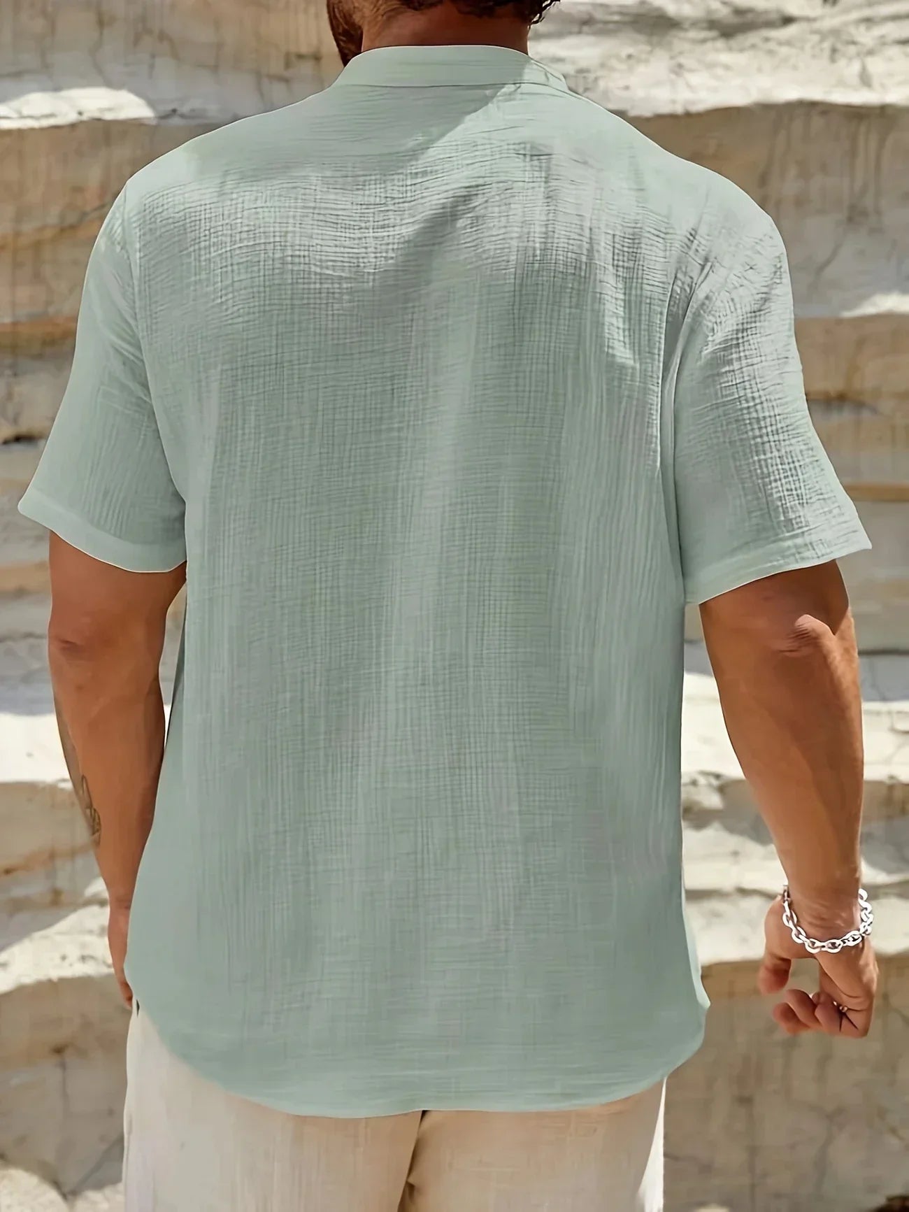 Vitoria™ | Élégante chemise d'été à col haut