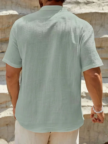 Vitoria™ | Élégante chemise d'été à col haut