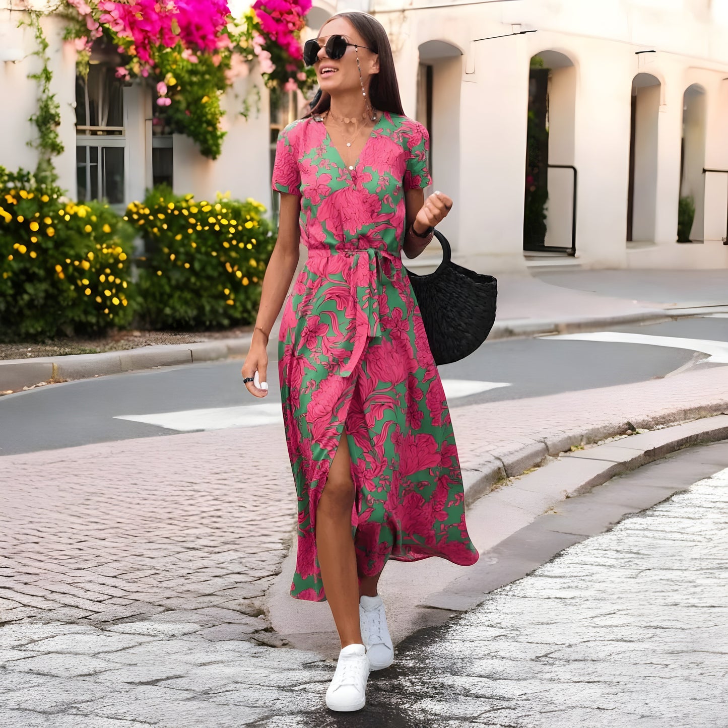 Florine – Robe fluide à silhouette élégante