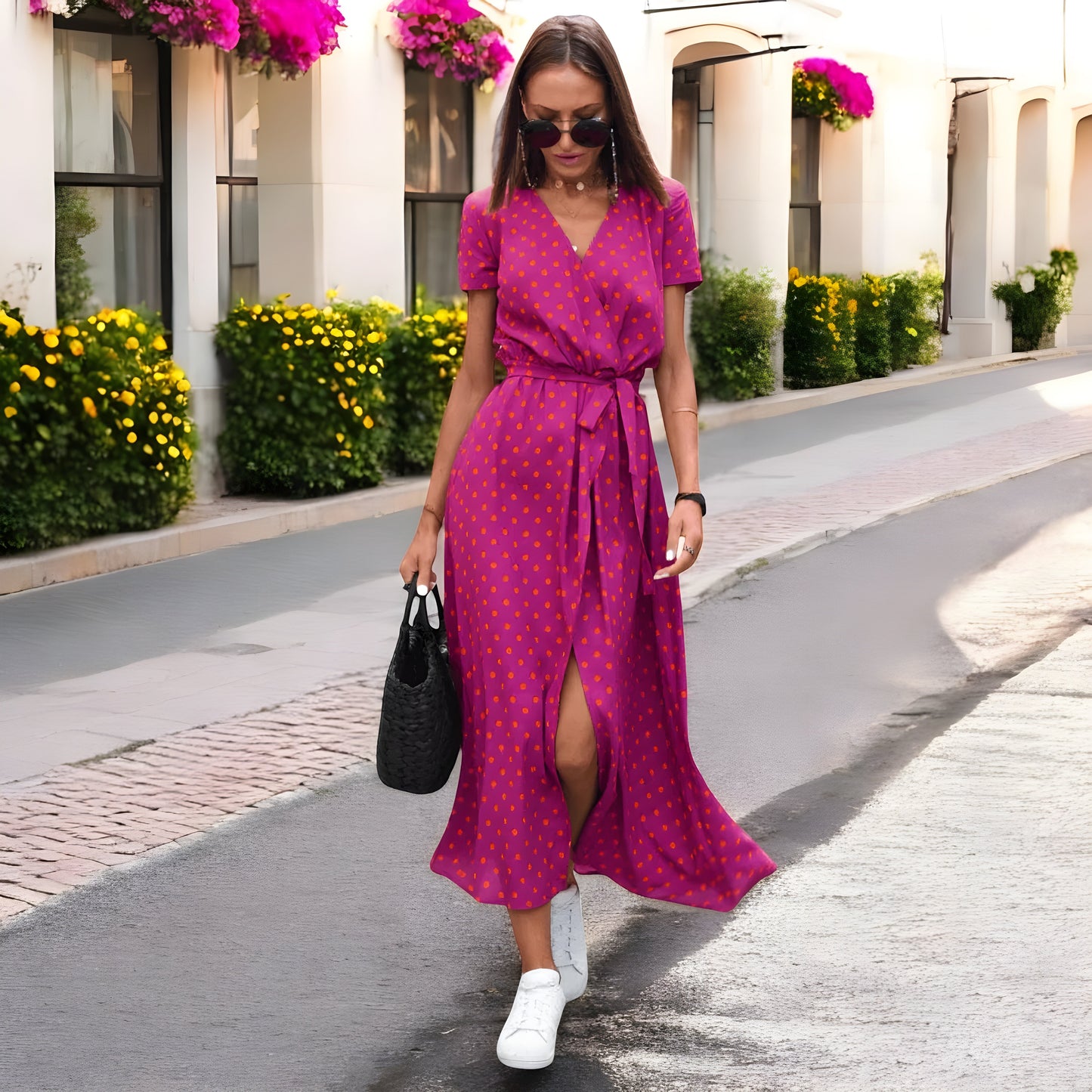 Florine – Robe fluide à silhouette élégante