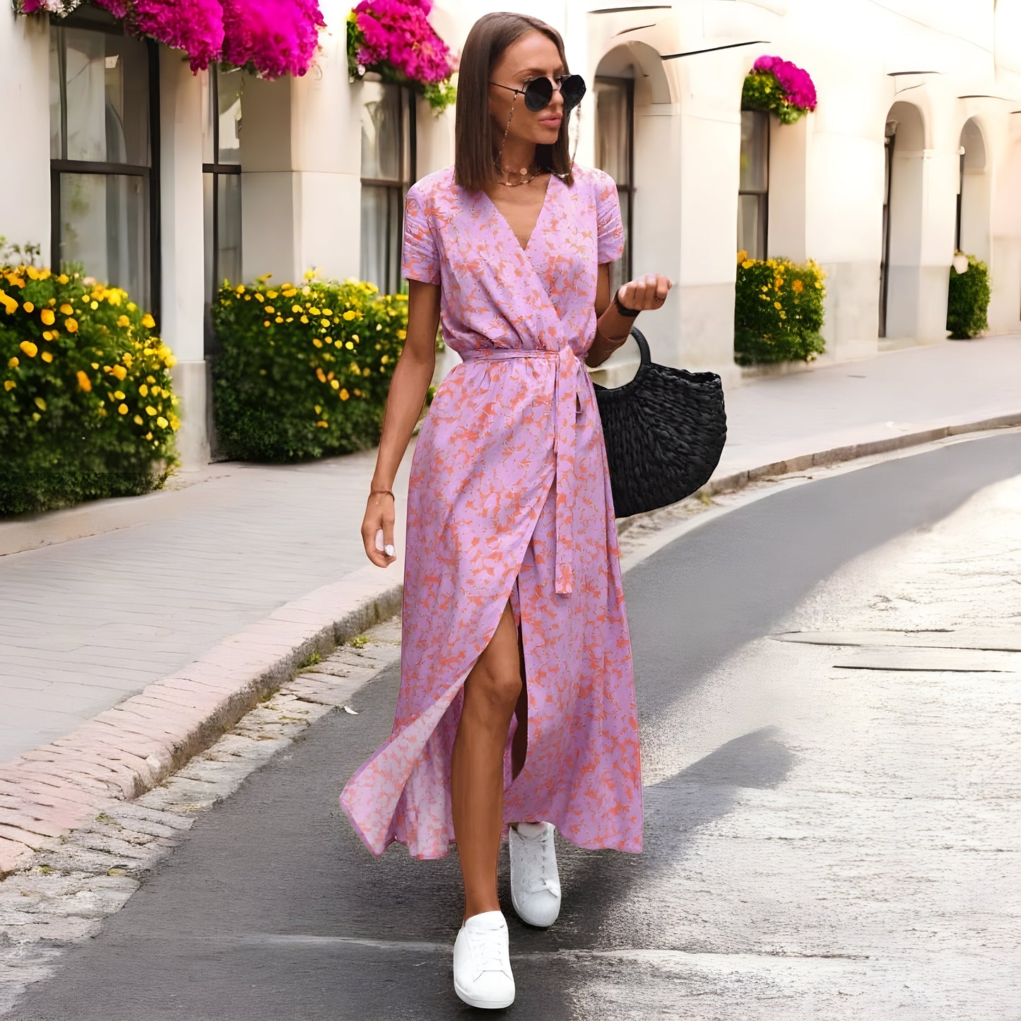 Florine – Robe fluide à silhouette élégante