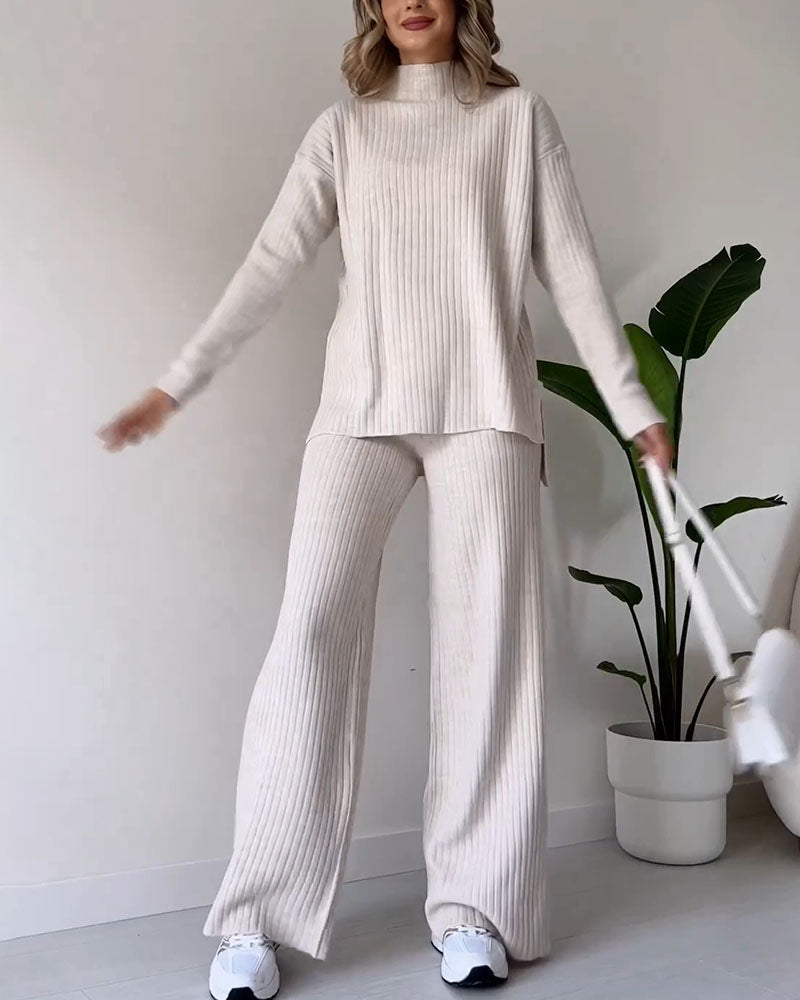 Rosette – Ensemble Chic et Décontracté en Deux Pièces
