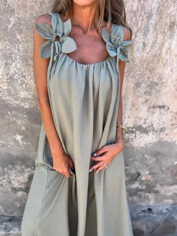 Andromède - Élégante Robe d'Été à Motif Floral