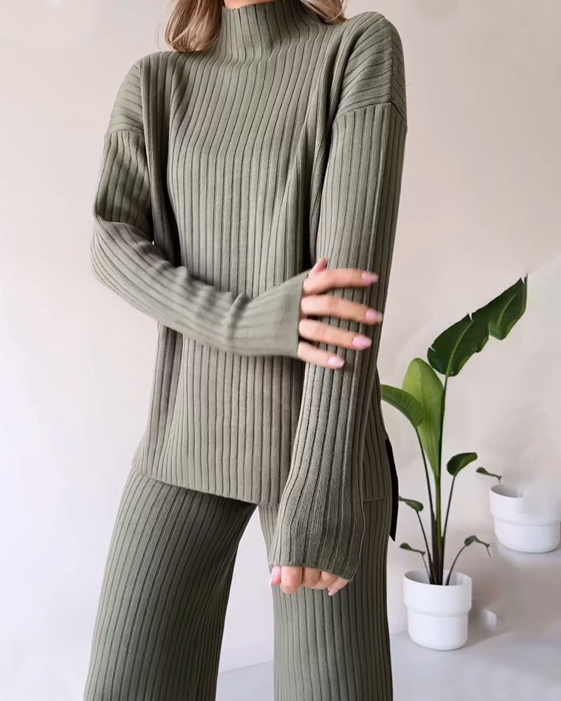 Rosette – Ensemble Chic et Décontracté en Deux Pièces