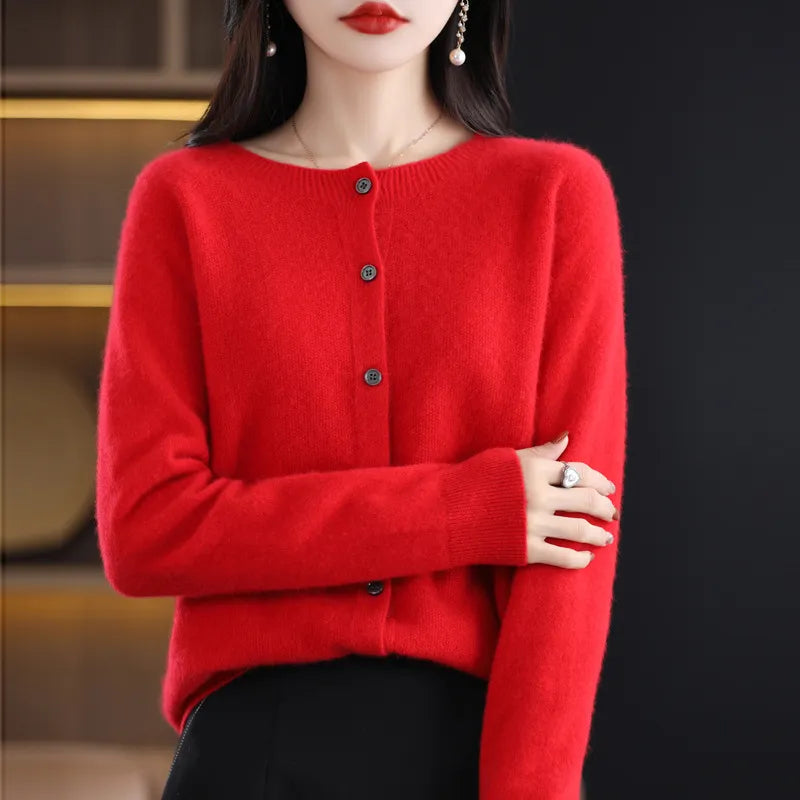 Sofia - Cardigan en laine artisanal et chaleureux