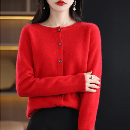 Sofia - Cardigan en laine artisanal et chaleureux