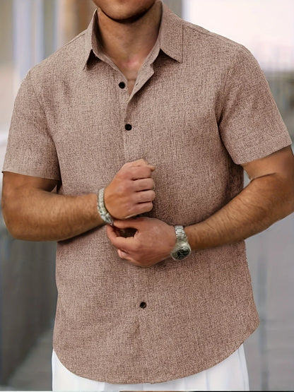 Vitoria™ | Chemise légère à manches courtes en lin mélangé