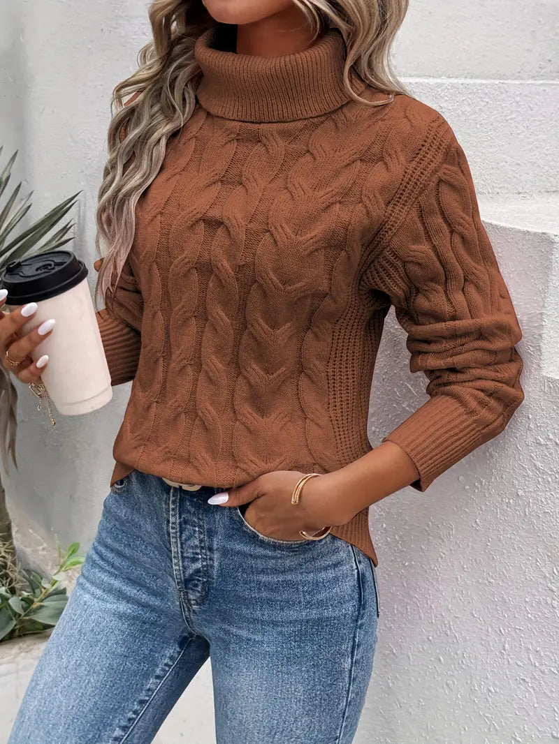 Armelle – Élégant et Confortable Pull Torsadé