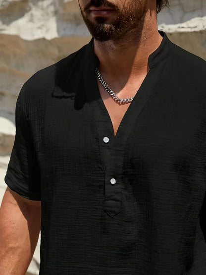Vitoria™ | Élégante chemise d'été à col haut