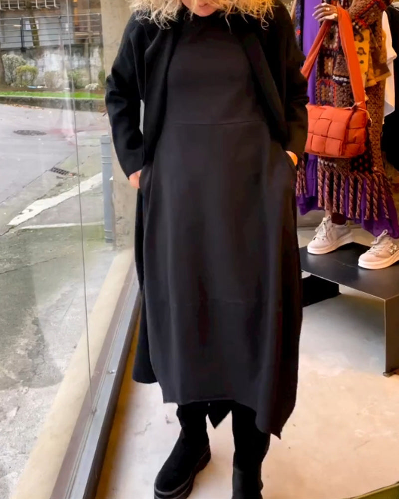Andrée - Élégante robe midi avec poches