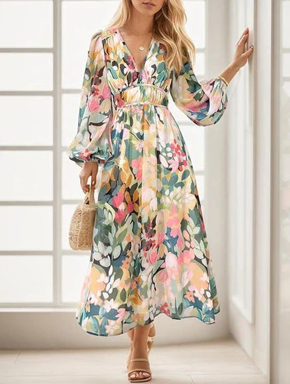Oriella – Élégante robe maxi en rose poudré