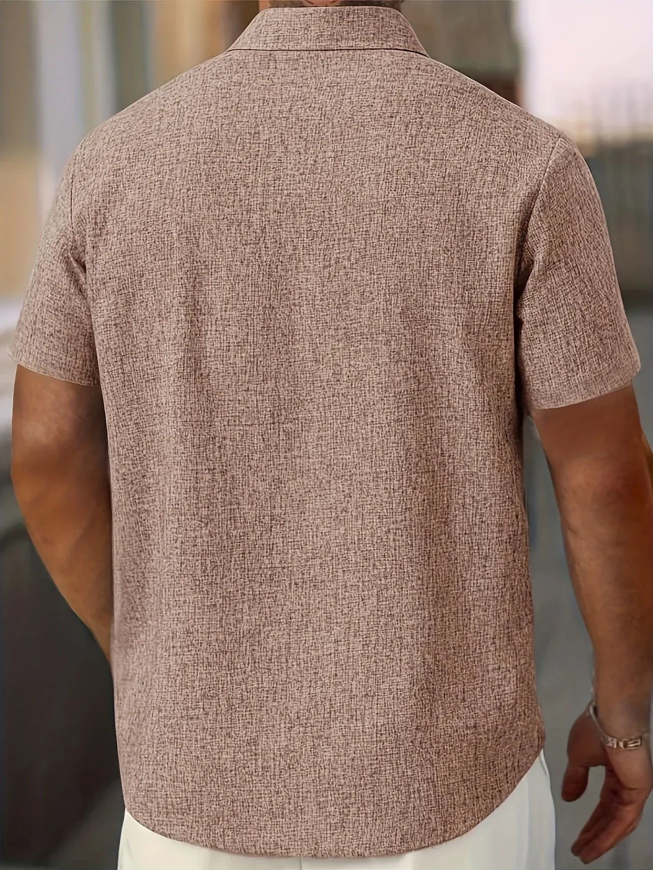 Vitoria™ | Chemise légère à manches courtes en lin mélangé