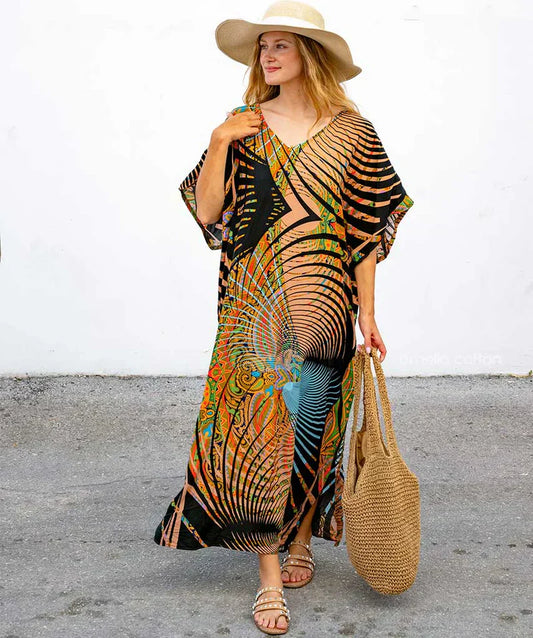 Ambre – Doux et Ample Caftan d'Été