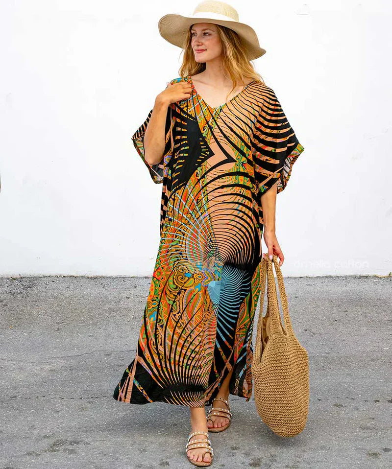 Ambre – Doux et Ample Caftan d'Été