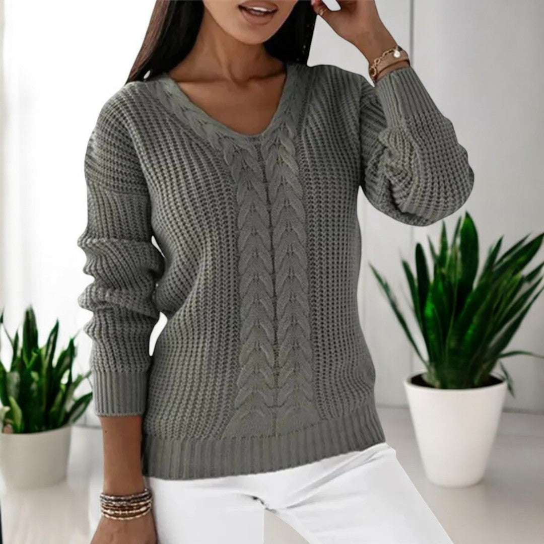 Lila - Pull en tricot au style classique et élégant