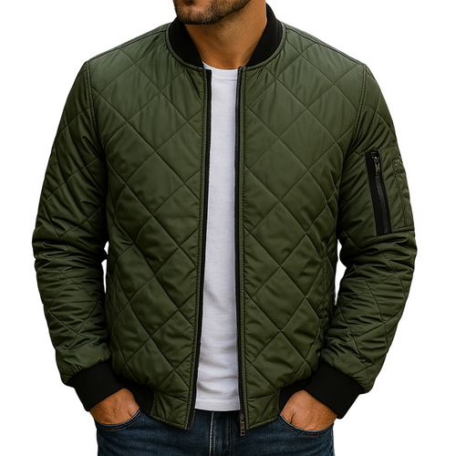 vitoria™ - Veste en coton à motifs en losanges