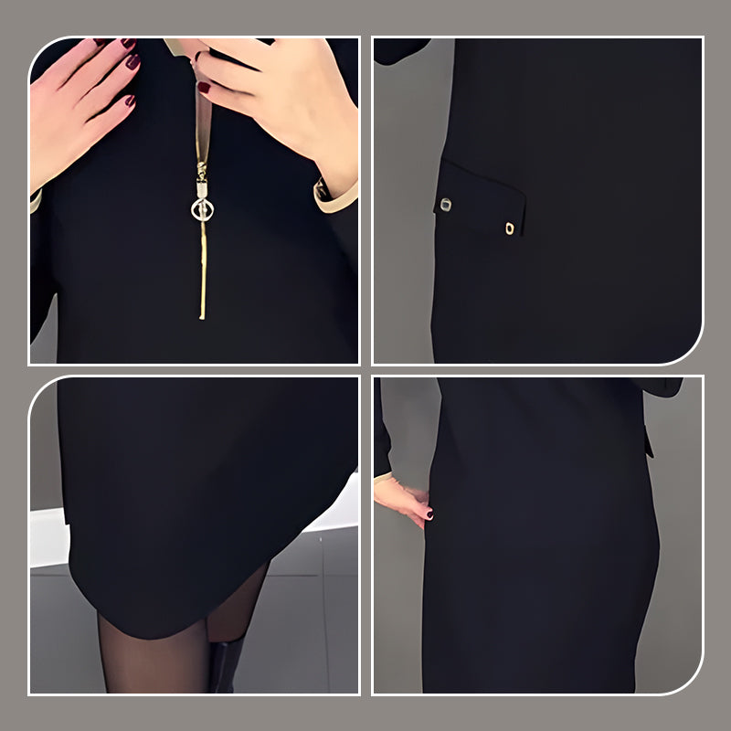 Lysiane - Élégante Robe Zippée