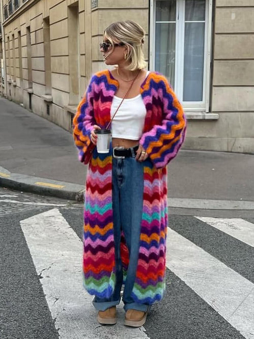Maëlys - Élégant et chaleureux cardigan en coton