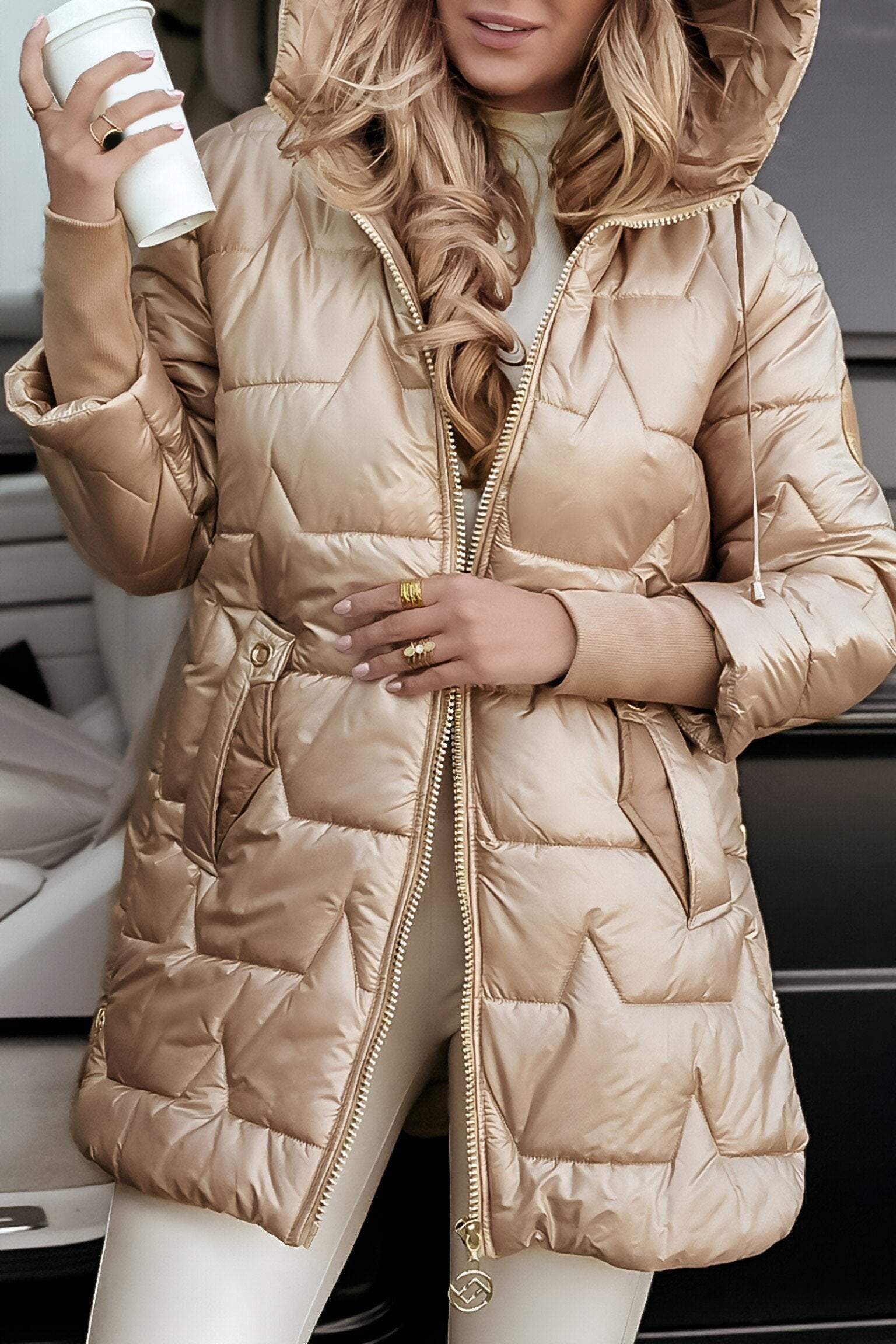 Yasmine - Veste d'automne en coton doux et résistant