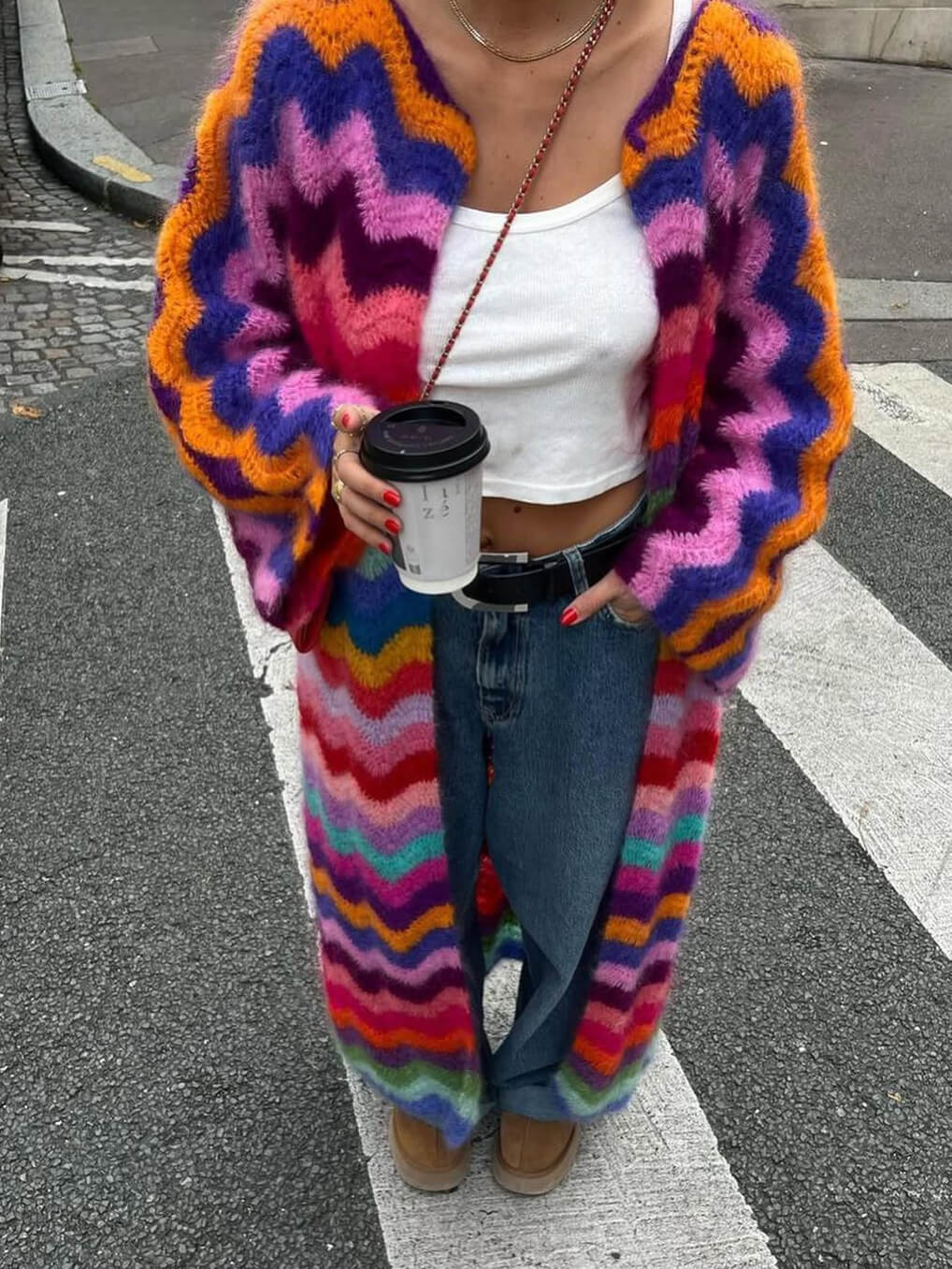 Maëlys - Élégant et chaleureux cardigan en coton