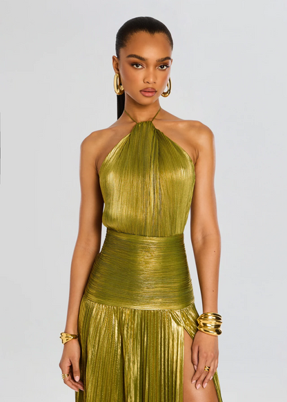 Éléonore – Élégante robe longue de designer