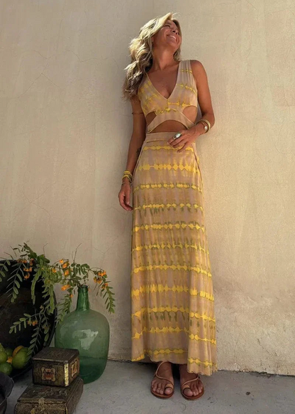 Maëlle – Long Summer Tie-Dye Dress
