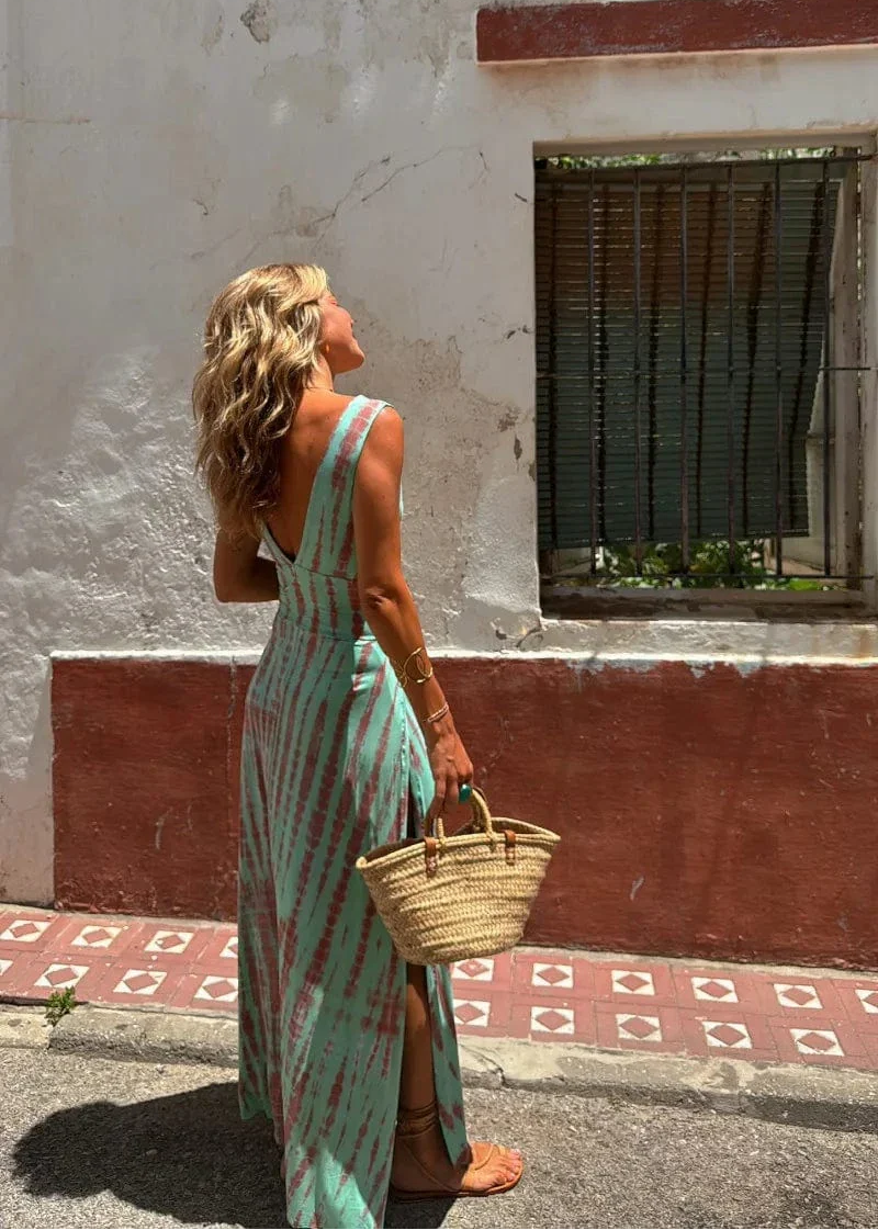 Maëlle – Long Summer Tie-Dye Dress