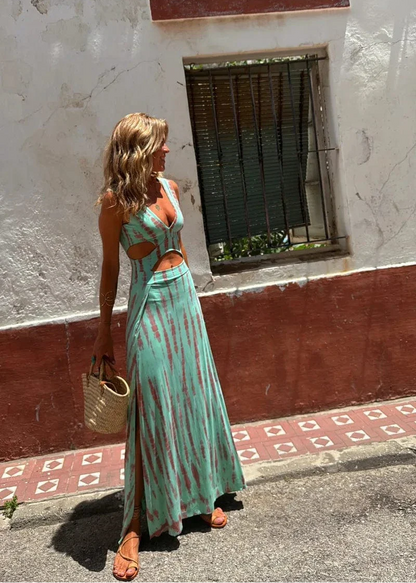 Maëlle – Long Summer Tie-Dye Dress