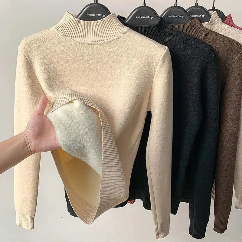 Dominique – Élégant et Chaud Pull en Polaire