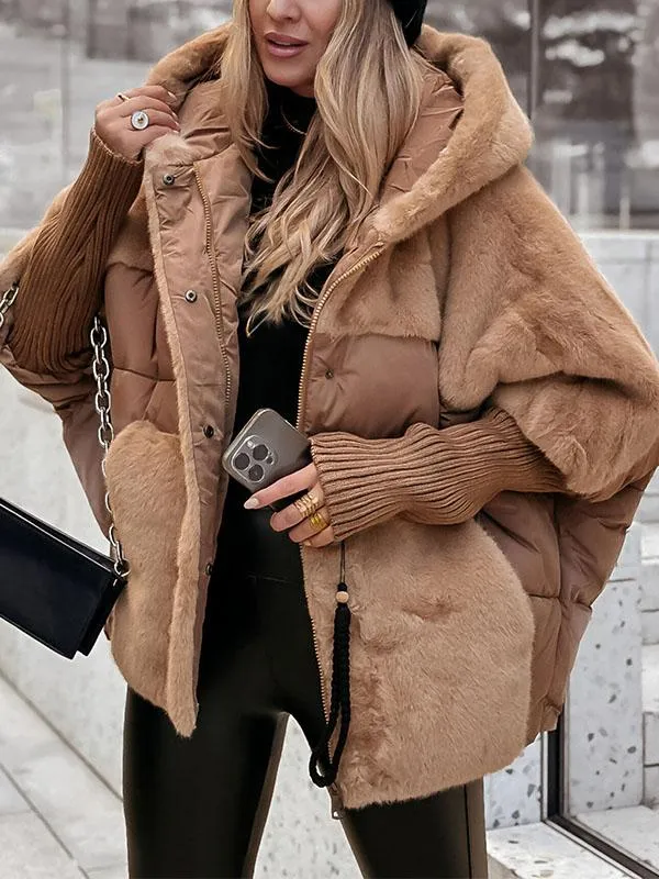 Evelyne - Veste d'hiver colorée avec capuche