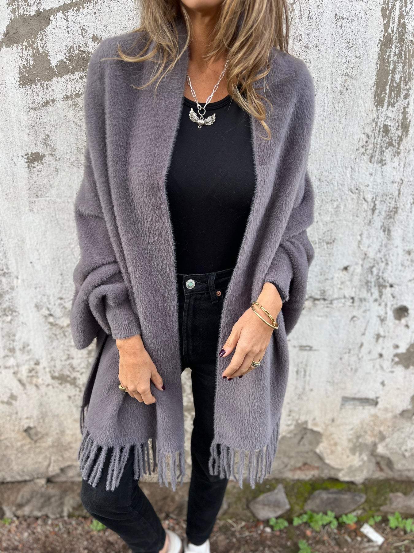 Mireille - Pull Chic à Col Long
