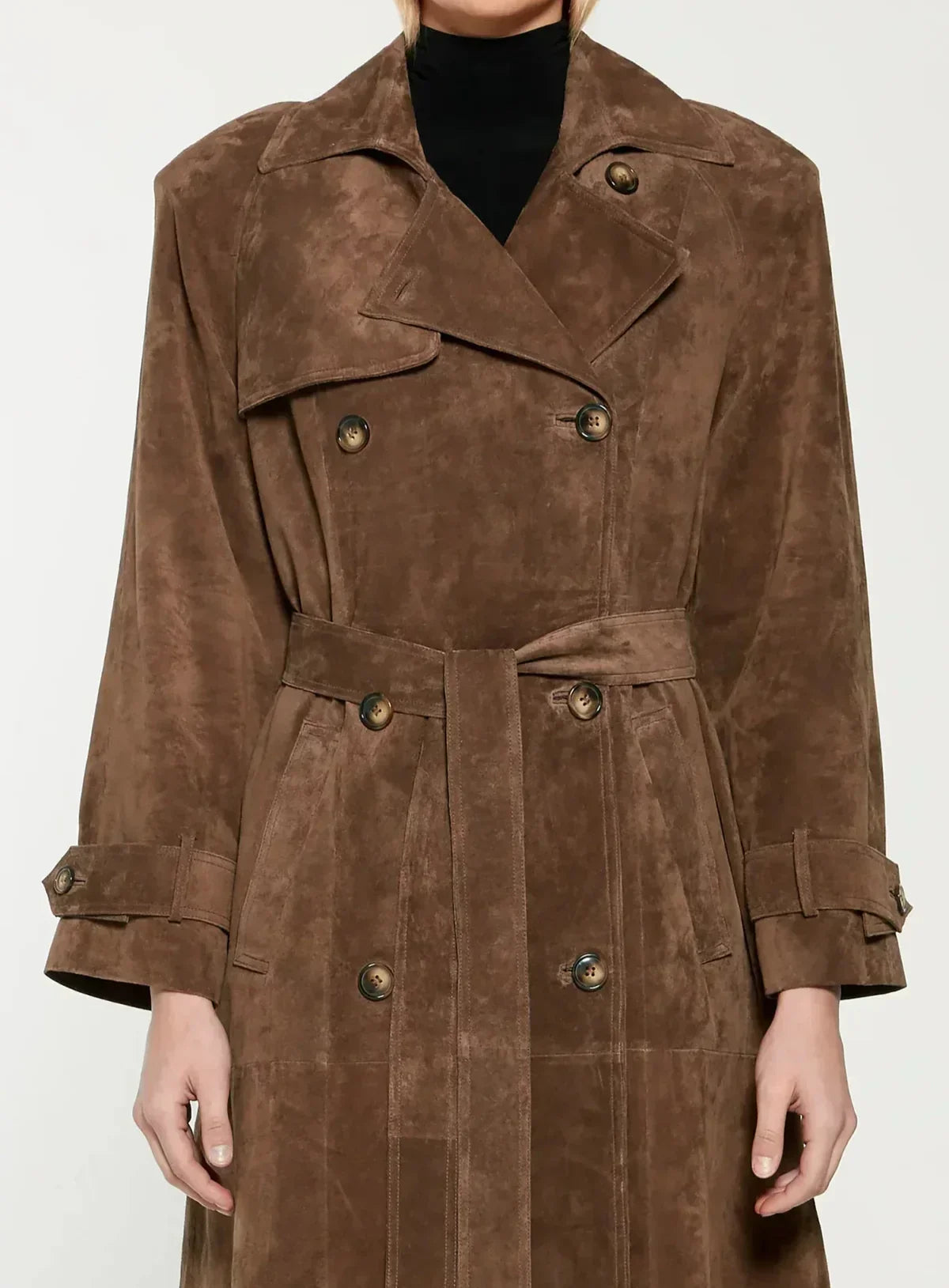 Angélina - Élégant trench-coat en daim