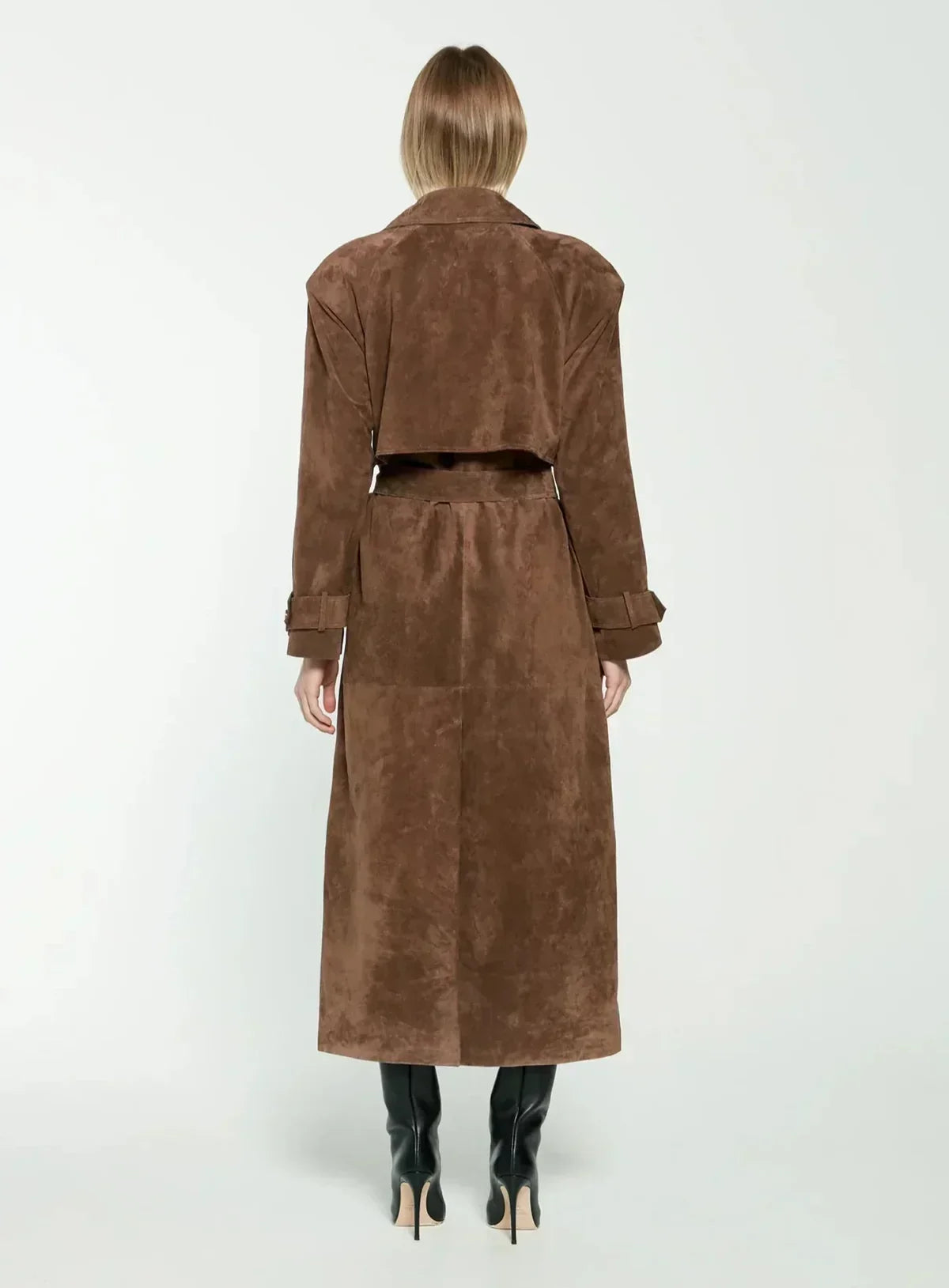 Angélina - Élégant trench-coat en daim