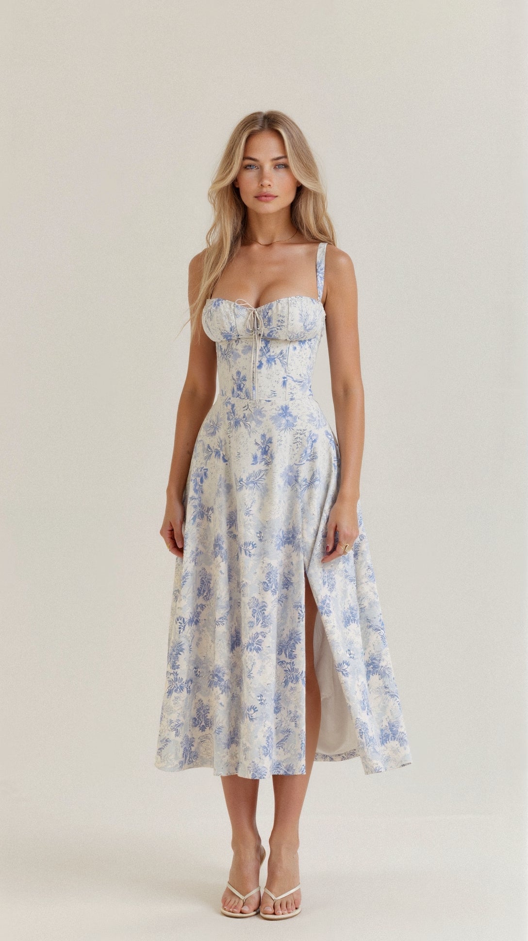 Alexiane – Élégante robe taille haute qui met en valeur