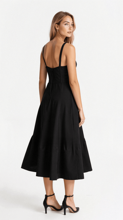 Alexiane – Élégante robe taille haute qui met en valeur