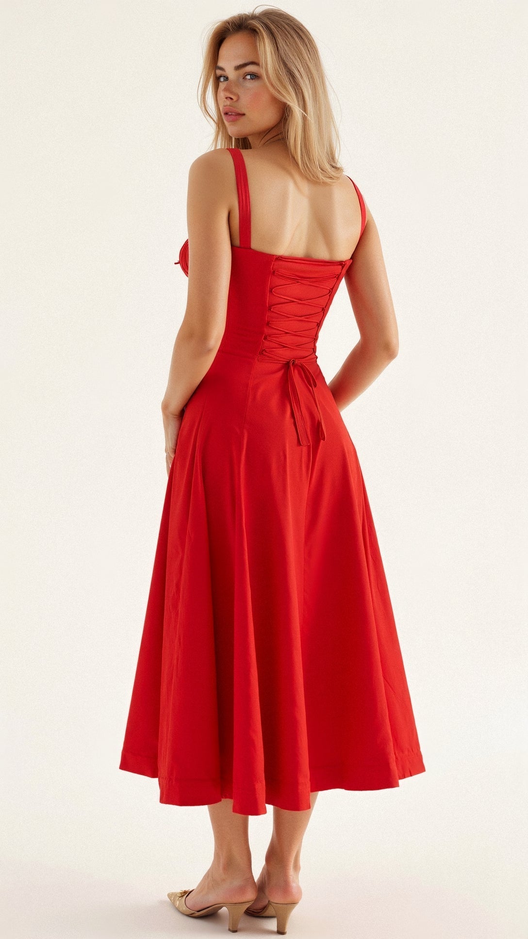 Alexiane – Élégante robe taille haute qui met en valeur