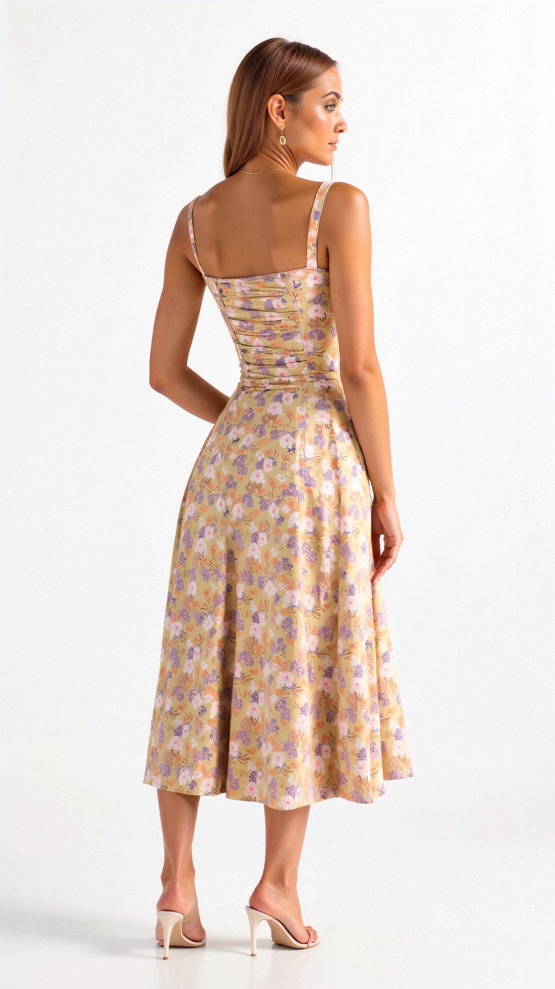 Alexiane – Élégante robe taille haute qui met en valeur