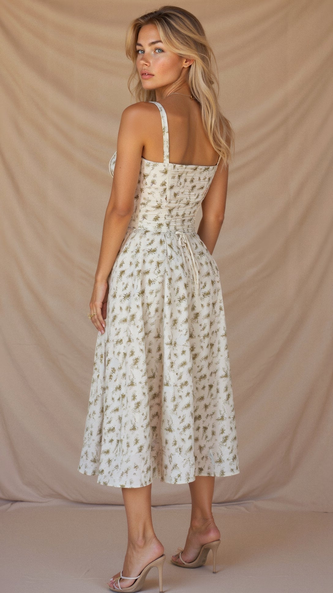 Alexiane – Élégante robe taille haute qui met en valeur